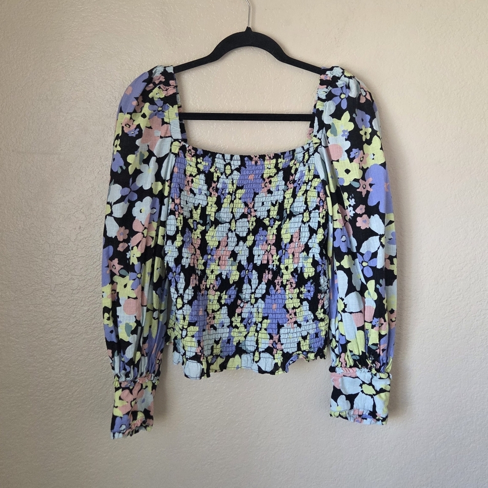 Free People Arianna Printed Cropped Top Size Medium